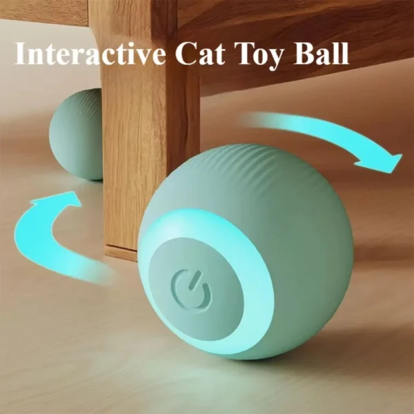 Smart Cat Rolling Ball Toys Rechargeable Cat Toys Ball Motion Ball Self-moving Kitten Toys for Indoor Interactive Playing 고양이