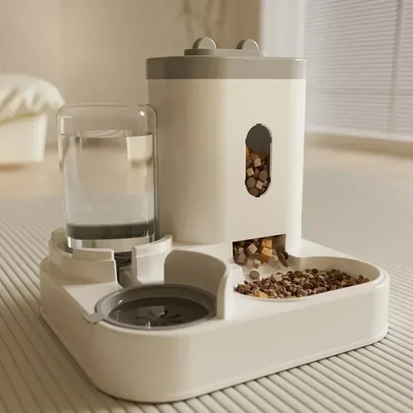 Automatic Feeder Cat Dog Food Bowl With Water Fountain Pet Large Capacity Raised Stand Dish Bowl For Cat Drinker Accessories - Image 2