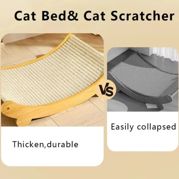 Cat Scratch Board Sisal Wear-resistlant Cat Scratching Pads Cozy Cats Lounge Chair Sleeping Bed Kitten Training Grinding Pet Toy - Image 5